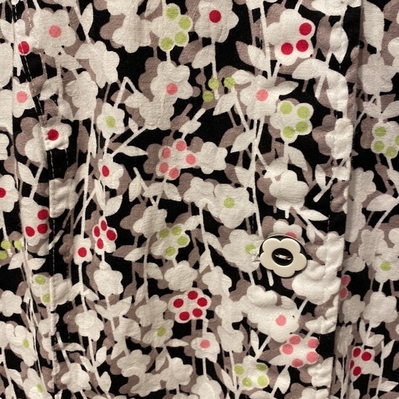 M womens CJ Banks stretch 3/4 sleeve button up plus size spring jacket 2X - Picture 2 of 5